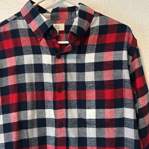 Men’s Button Up Flannel Shirt Size Small - Picture 2 of 5